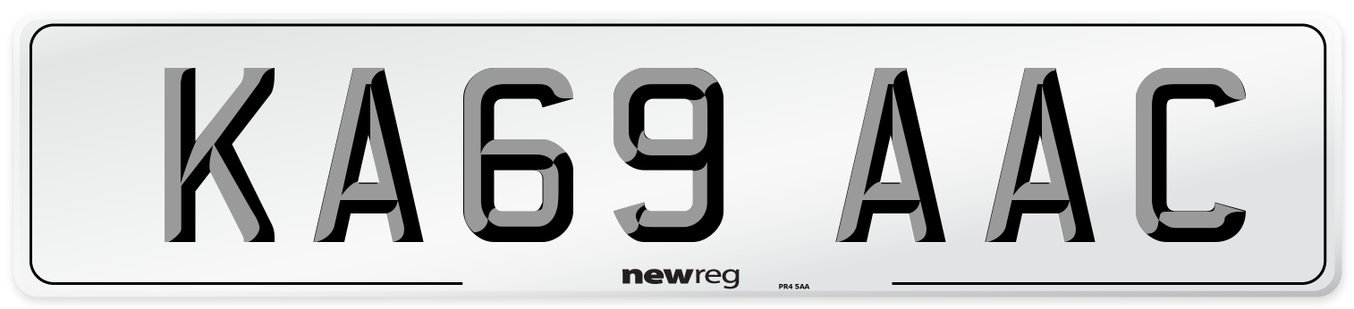 KA69 AAC Number Plate from New Reg
